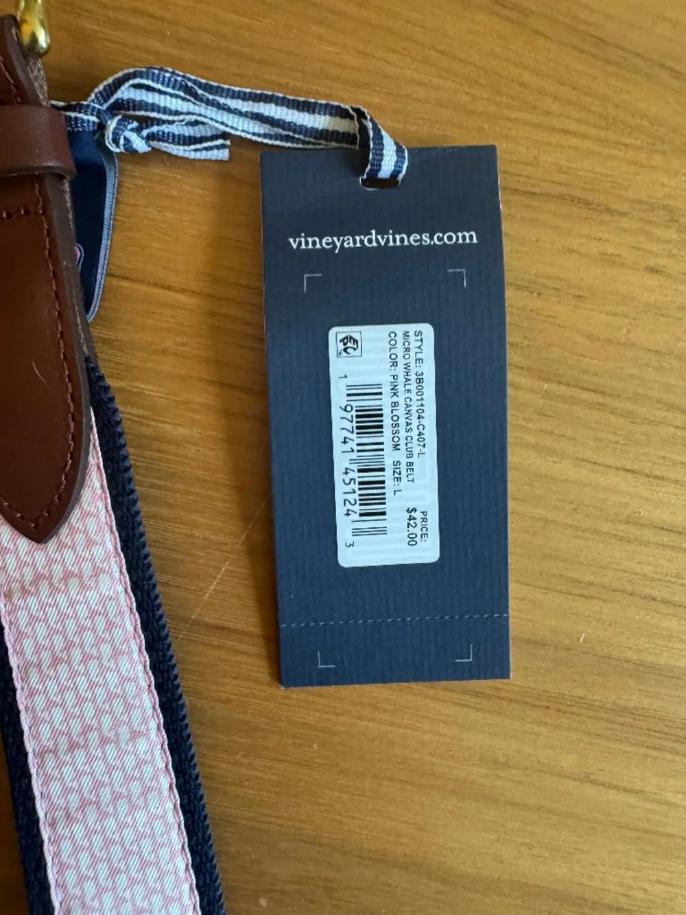 NWT Micro Whale Canvas Club Belt - Boys - Large (28)